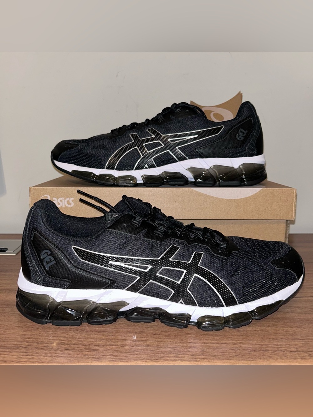 Asics Gel Quantum 360 6 Running Shoes Mens 11.5 Graphite/Black 1021A337-020 New